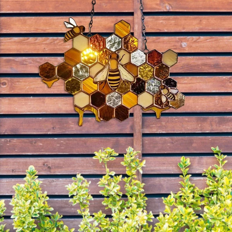 Bienenförmige Türschilddekoration