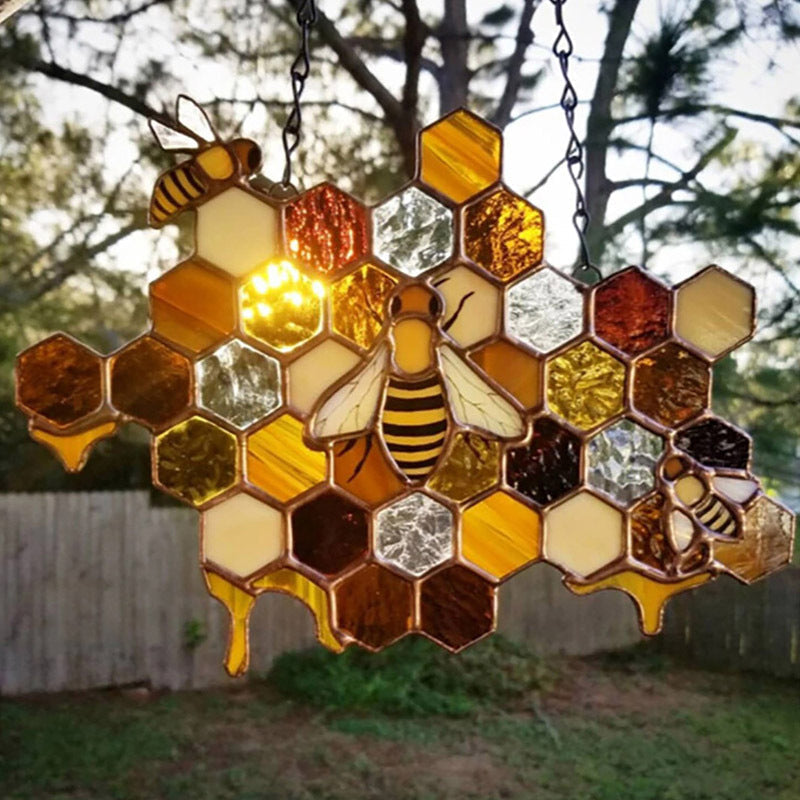 Bienenförmige Türschilddekoration