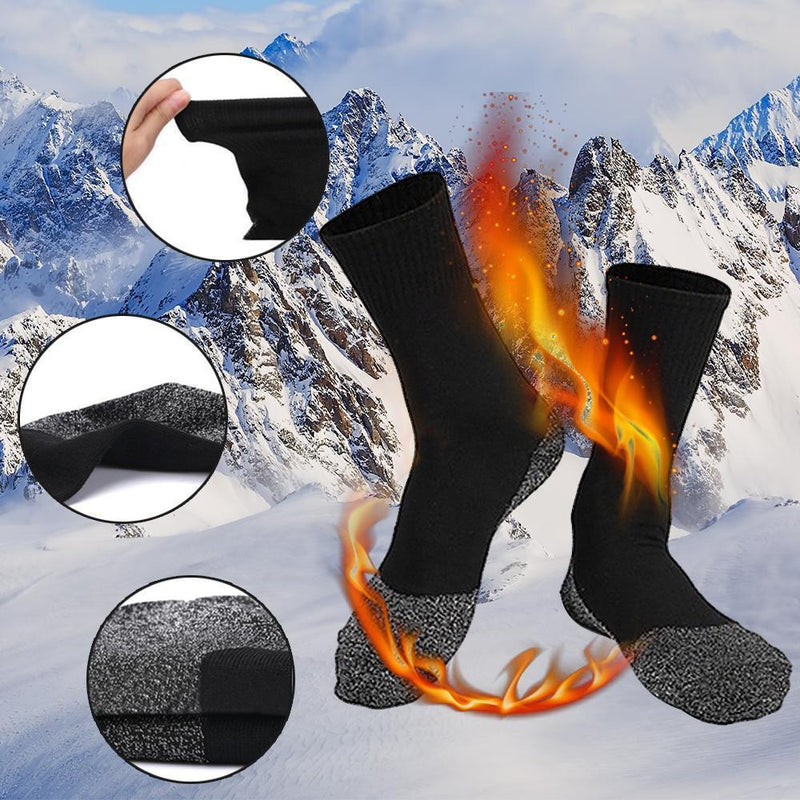 Warme Socken 35 Grad konstante Temperatur Socken，Drei Paar schwarze Socken
