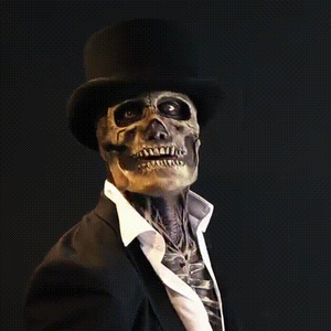 (🎃Frühe Halloween-Aktion🎃) Die neueste biochemische Skelettmaske für 2023-Kreative GIF-Einführung