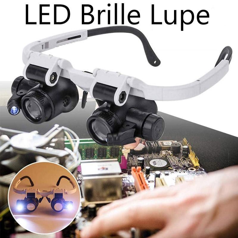 LED Brille Lupe