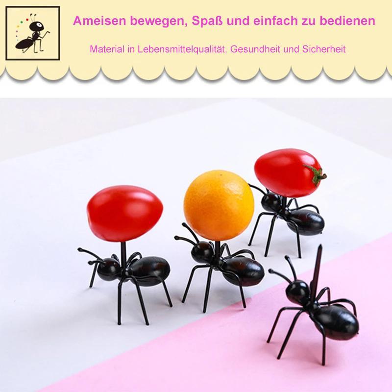 Fleißige bewegte Ameisen Fruchtgabel (12/24 Stück)