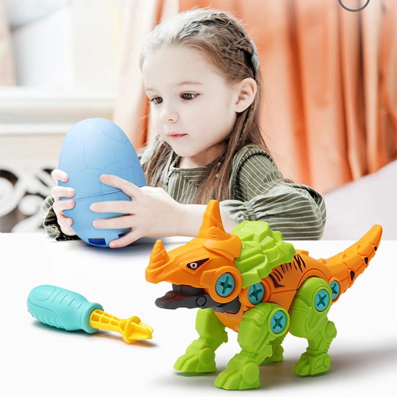 DIY zusammengebautes Dinosaurierspielzeug