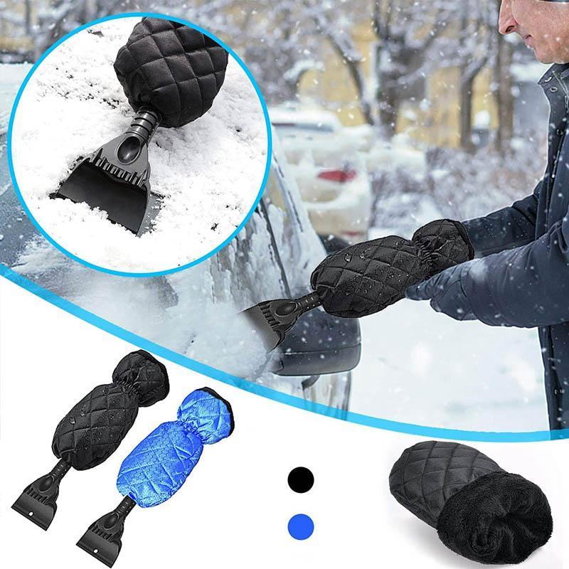 Handschuhe mit Schneeschaufel  Schneeschaber
