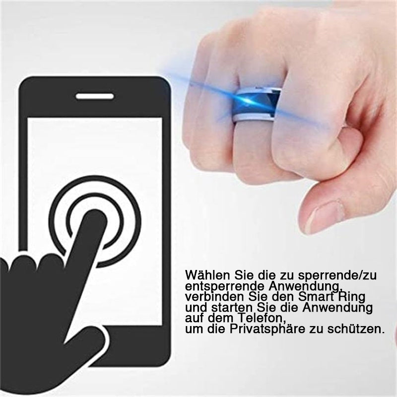 Intelligenter NFC Ring aus Edelstahl