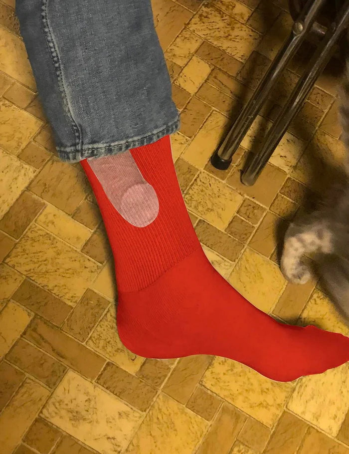 Lustigen und auffälligen Socken